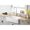 Gourmetier Solid Surface Stone Apron Front Farmhouse Sgl Bowl Kitchen Sink, White GKFA361810LD - alternate 4